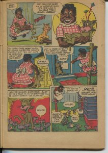 Giggle #16 1944-ACG-bizarre worm cover-Hitler-African American woman-VG- 