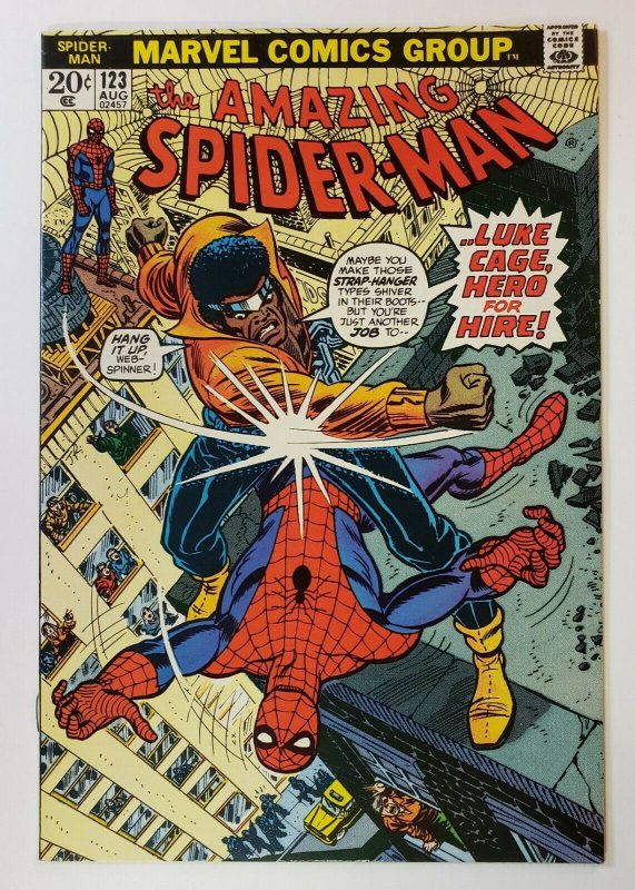 Amazing Spider-Man #123 VF/NM High Grade Marvel Bronze Age Luke Cage App.