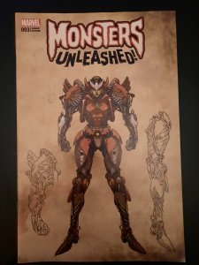 MONSTERS UNLEASHED #3 VARIANT VF+