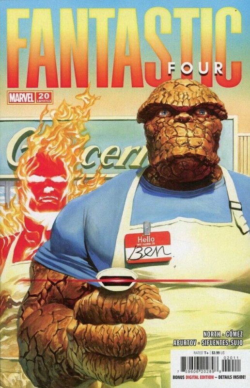 Fantastic Four Vol. 7 #20 Marvel Comics Alex Ross Regular Cover Near Mint