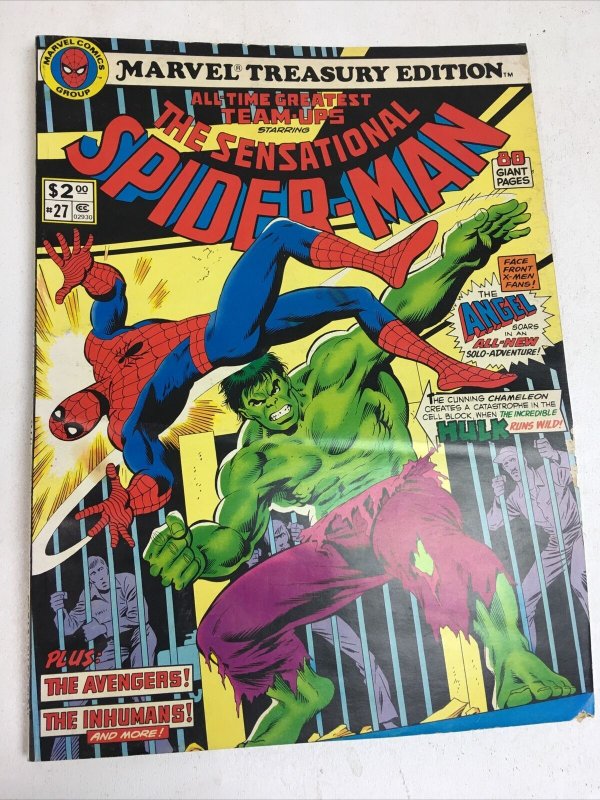 Marvel Treasury Edition #27 The Sensational Spider-Man 1980 Incredible Hulk