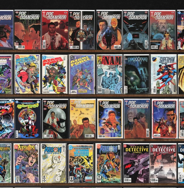 Huge Lot 150+ Comics with Harley Quinn, Poe Dameron, Azrael & More!