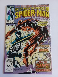 Spectacular Spider-Man #110 - vs Daredevil - 1986 - NM