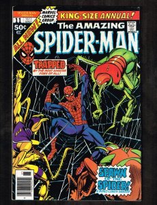 Amazing Spider-Man Annual #11~Kane cvr art /Spawn of the Spider ~1977 (7.0) WH