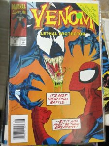 VENOM- LETHAL PROTECTOR   #6  1996 marvel  MINI SERIES +SPIDER MAN