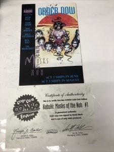 Habuki :Masks Of The Noh (1996) # 1 Variant • Calibar Comics • Signed David Mack