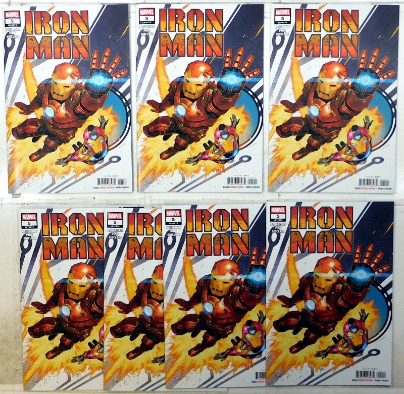 Iron Man Lot of 7 #5 x7 (2025) Marvel Comics 9.4 NM 1st Print Comic Books