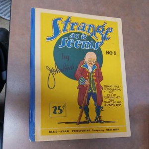 1932 Strange As It Seems #1 Bluestar Publishing Co NY 1st comic squarebound book 