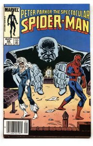 Spectacular Spider-Man #98 -- 1985 -- 1st Spot -- COMIC BOOK -- Newsstand -- VF+