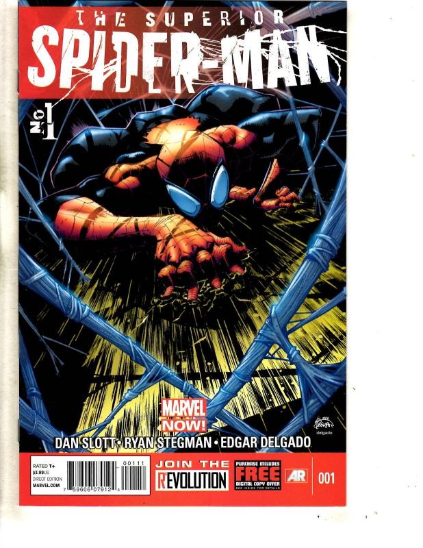 Lot Of 5 Superior Spider-Man Marvel Comic Books # 1 2 3 4 5 Ock Green Goblin J89