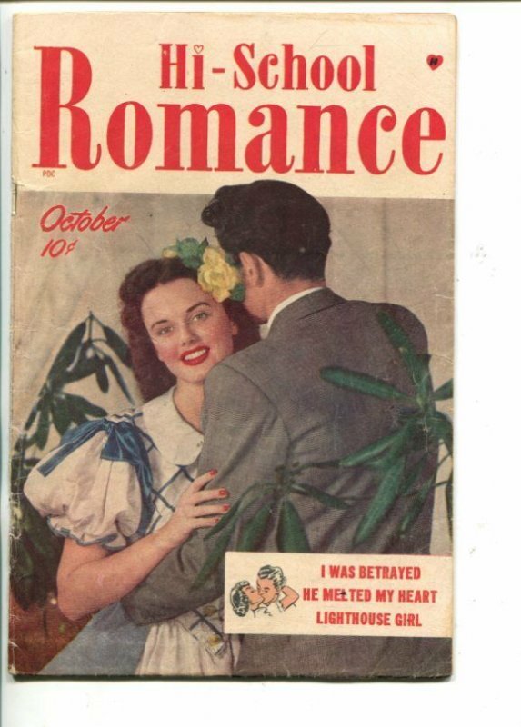 HI-SCHOOL ROMANCE #1-1949-BOB POWELL-PHOTO COVER--SOUTHERN STATES-vg