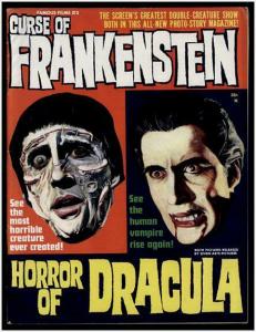 CURSE OF FRANKENSTEIN/HORROR OF DRACULA1964! glossy VF