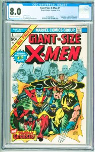 Giant-Size X-Men #1 (1975) CGC 8.0! 1st App of the new X-Men!