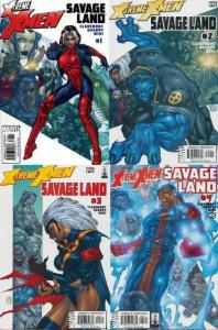 XTREME X MEN SAVAGE LAND (2001) 1-4  complete series!