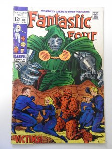 Fantastic Four #86 (1969) GD/VG Condition moisture stain
