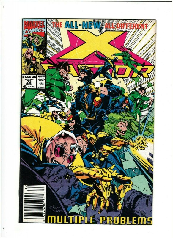 X-Factor #73 VF+ 8.5 Newsstand Marvel Comics 1991 Jamie Madrox Multiple Man