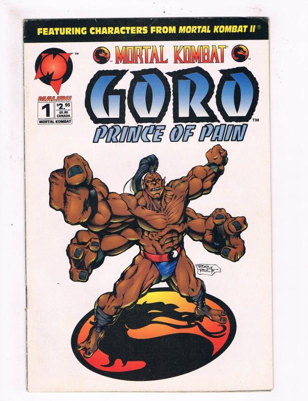 Mortal Combat Goro Prince Of Pain # 1 VG/FN Malibu Comic Book Video Game JH3