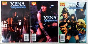 Xena: Warrior Princess Lot 3 #1 C, 2 B, 2 C 2006 Dynamite 9.4 Var Photo Comics