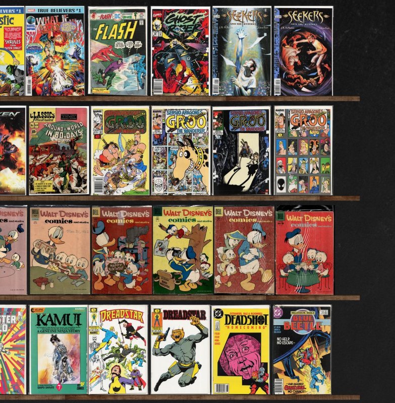 Huge Lot 140+ Comics with Azrael, Captain America, Uncle Scrooge & More!