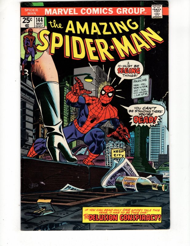 The Amazing Spider-Man #144 (1975) 1st Appearanceof Gwen Stacy Clone / ID#297