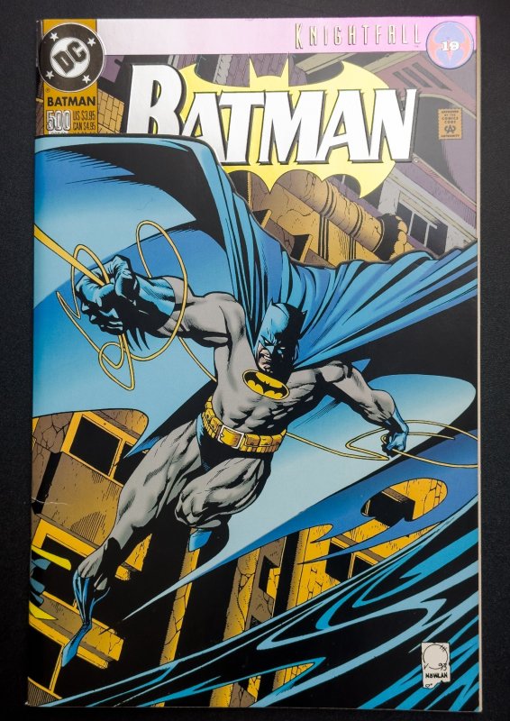 Batman #500 (1993) Foil Die Cut Cvr - FN/VF - Azreal KEY! Joe Quesada