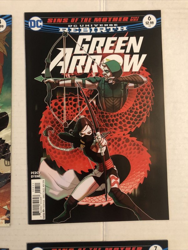Green Arrow #2 - 7 DC Rebirth 2016 Series Lot Of 6