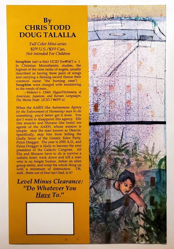 Seraphim #1 (May 1990, Innovation) 9.0 VF/NM