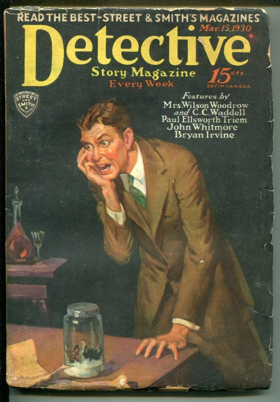 DETECTIVE STORY 3/15/1930-MYSTERY & CRIME PULP-BUTTERFLY-WEIRD-vg