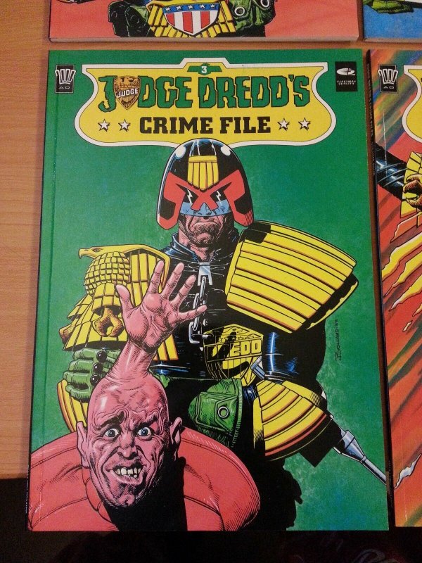 Judge Dredd's Crime File #1-4 Set Trade Paperback *RARE* ~ NEAR MINT NM ~ 1989