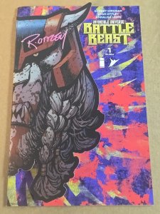 BATTLE BEAST #1 IMAGE 2025 SIGNED RYAN OTTLEY DIE CUT FOIL VARIANT NM W/COA