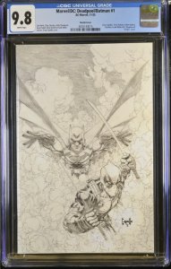 (2025) MARVEL/DC: DEADPOOL/BATMAN #1 1:200 CAPULLO SKETCH VARIANT COVER! CGC 9.8
