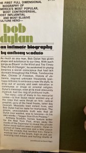 Bob Dylan – an intimate biography, Scaduto, 1971, 280p