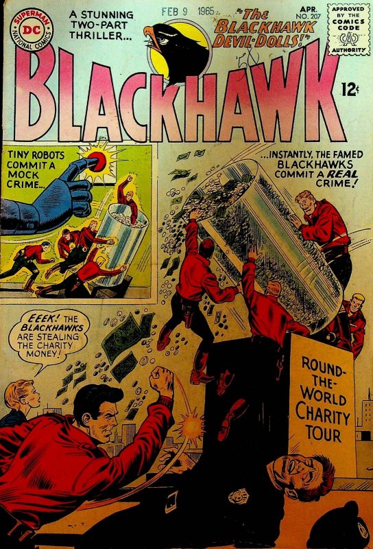 Blackhawk 207 DC Comics 1965 The Blackhawk Devil Dolls