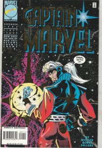 Captain Marvel #1 (1995) High-Grade NM- or better stunning black cover gem!