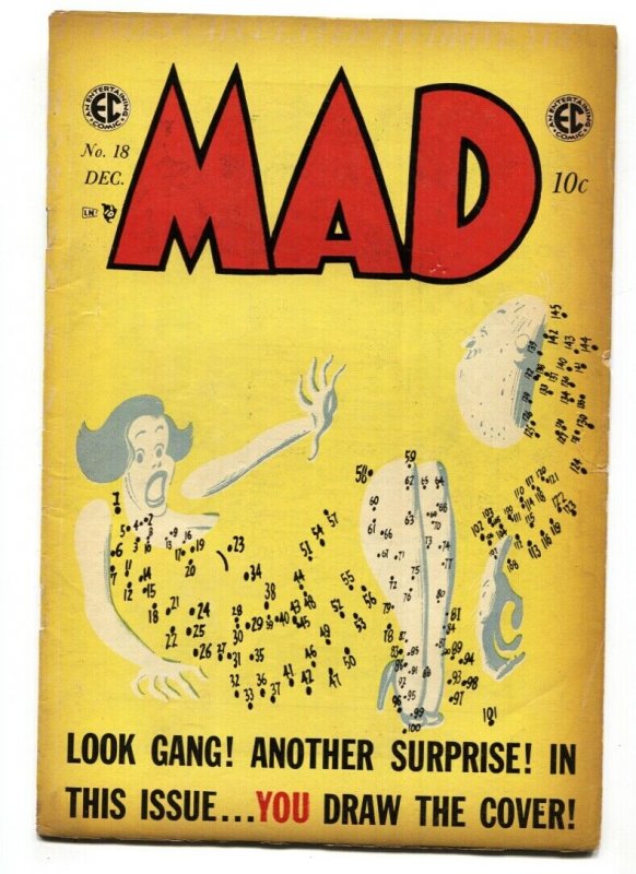 MAD #18 1954-EC-Wally Wood-Will Elder-Dots NOT connected!