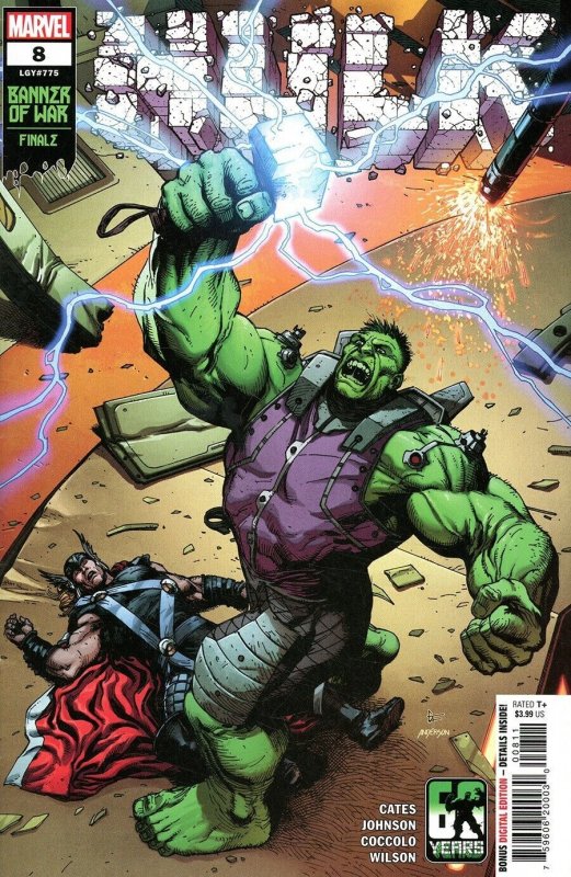 Hulk #8 Banner of War Finale Cover A Frank Marvel Comics 2022 EB22