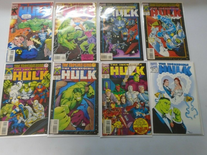 Incredible Hulk comic lot 37 different from #401-448 avg 8.0 VF (1993-96)