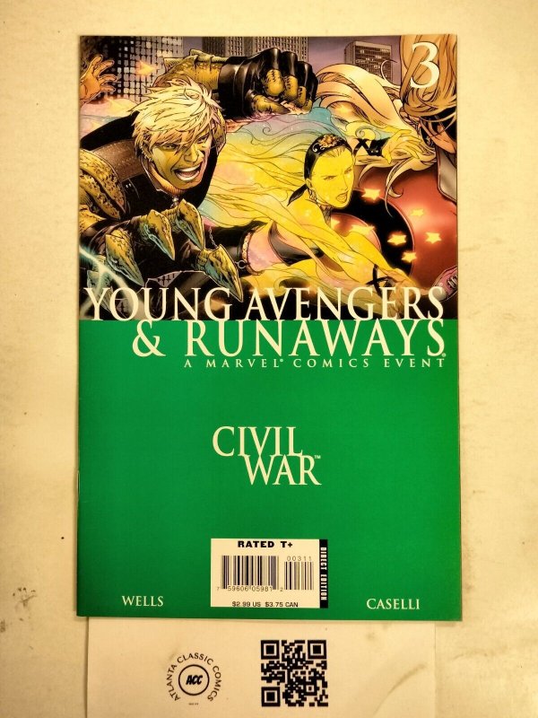 Civil War Young Avengers and Runaways #3 VF-NM Marvel Comics comic book 7 JW65