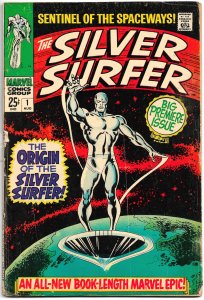 SILVER SURFER #1 (Aug1968) 3.0 GD/VG  Buscema! Colan! • Iconic 1st Issue!