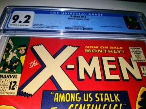 X-Men 14 CGC 9.2 1st Sentinels 