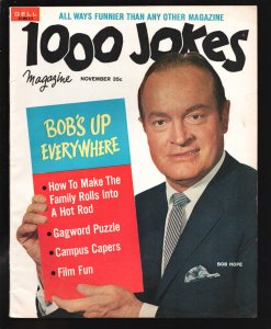 1000 Jokes 11/1964-Dell-Bob Hope photo cover & feature-Gags-Jokes-Cartoons-Ar...