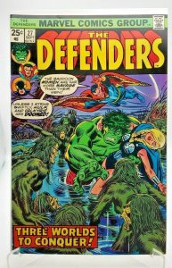 THE DEFENDERS #27 (1975) *KEY*  HULK DR. Strange   1st app. of Starhawk   VF/NM