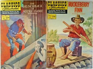 *Classics Illustrated 11-12, 18-19 Painted Covers; Guide = $33.50