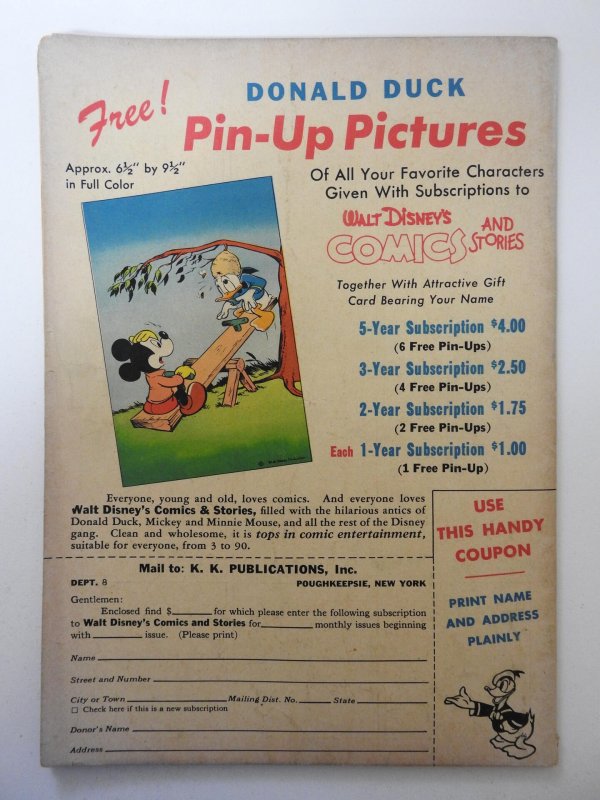Walt Disney's Comics & Stories #95 (1948) VG+ Condition!