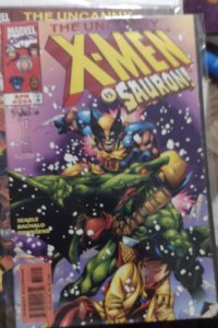 UNCANNY X-MEN #354  1998 MARVEL DISNEY  sauron  vs wolverine