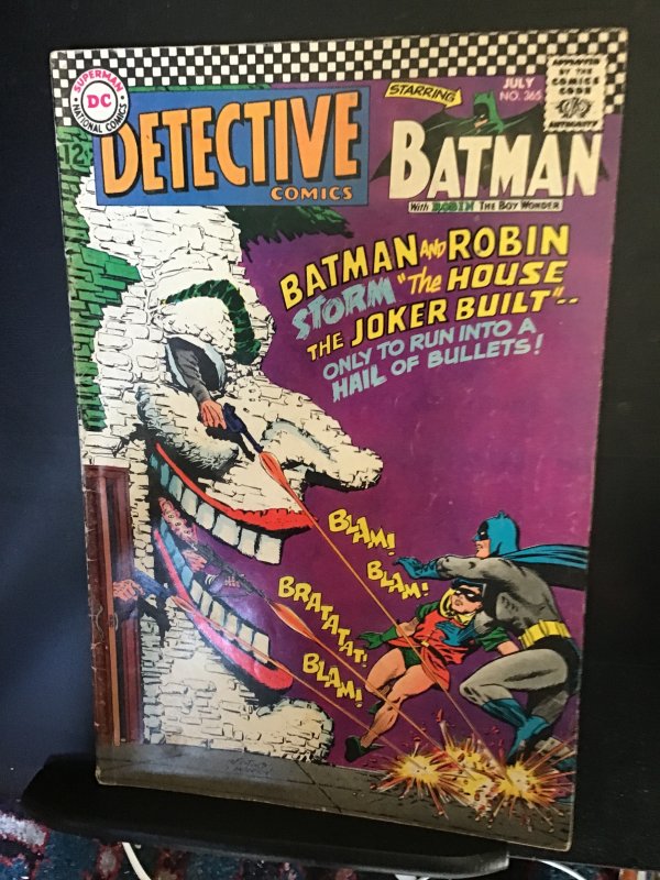 Detective Comics #365 (1967) mid-high-grade Joker cover key! FN/VF Wow!