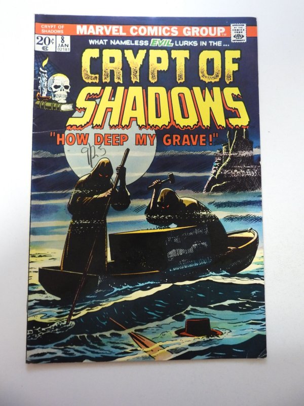 Crypt of Shadows #8 (1974) VG+ Condition moisture stain bc