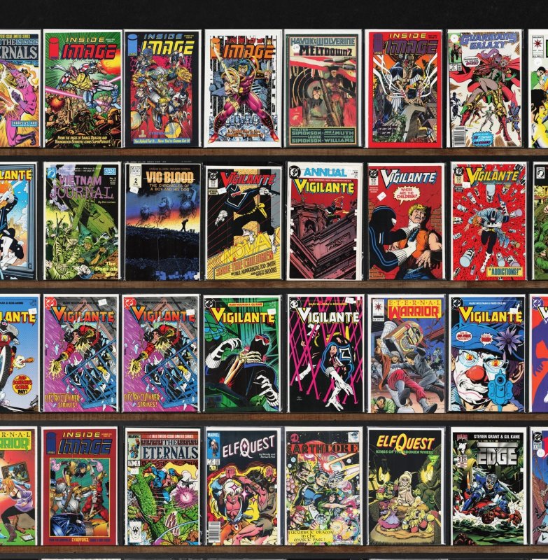 Huge Lot 150+ Comics with Vigilante, Silver Surfer, Eternal Warrior & More!