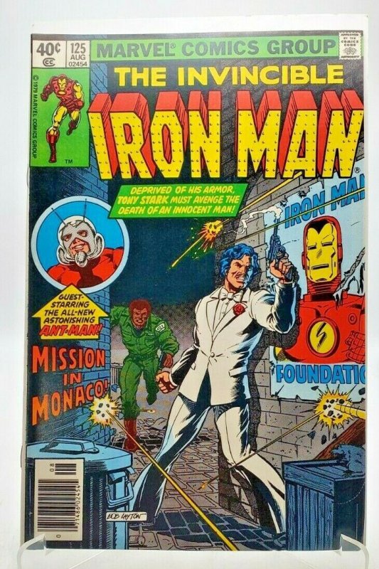 Invincible IRON MAN #125 (1979) (IRON MAN) Ant-Man (MARVEL) Newstand NM-