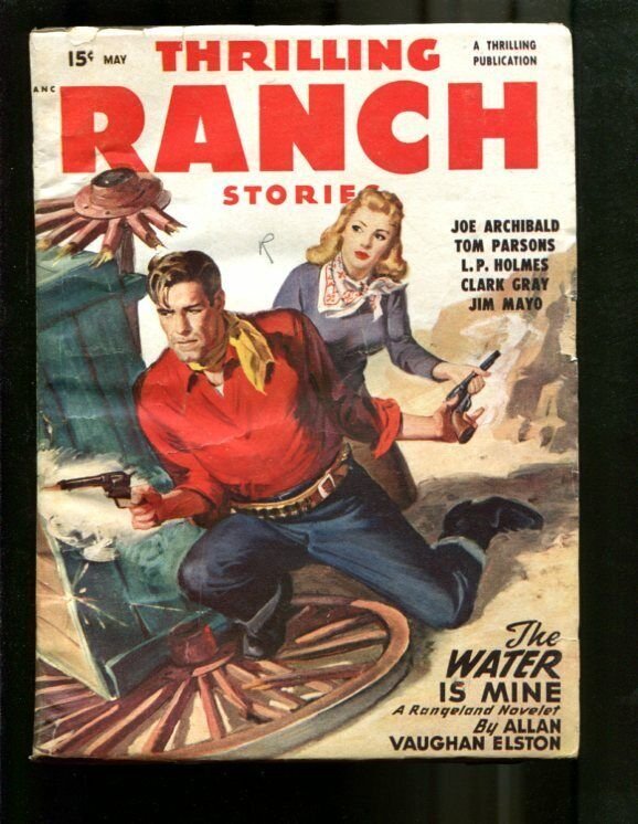 POPULAR WESTERN PULP-1948-MAY-LOUIS L'AMOUR-BLONDE BABE FN